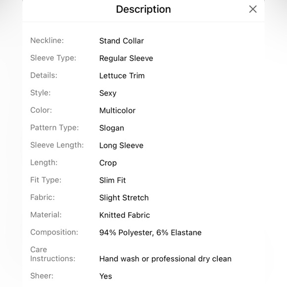 NWT X Sanya Newspaper Print Lettuce Trim Mock Neck Crop Mesh Top Small - Picture 7 of 7